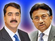 Pervez Musharraf & Yousuf Raza Gilani