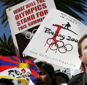 pro-Tibetan protester