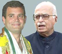 Rahul Gandhi, L K Advani