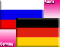 Russia & Germany Flag