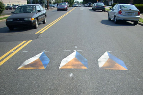 High-tech speed bump detects damage to army vehicles