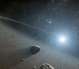Asteroid belt found around 2nd brightest star Vega 