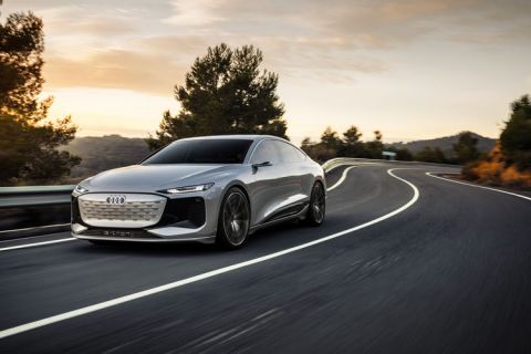 Audi takes wraps off new EV platform PPE-based A6 e-tron concept