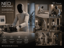 NEO Home Robot Accepting Orders for 2026 Deliveries; 1X Technologies Bets on Humanoid Robot for Household Tasks