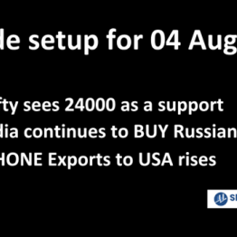 NSE Nifty Support at 24,400, Indian Export to USA Rises and Russian Crude Remains Major Issue with US-Trade Deal