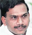 Telecom Minister A. Raja