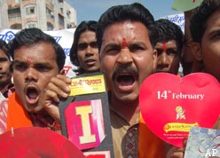 Bajrang Dal warned to disrupt the Valentine's Day celebrations in Madhya Pradesh