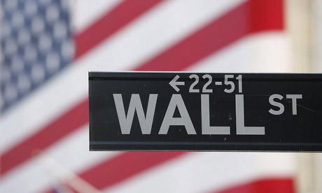 Wall Street slumps lower on troubled financial services